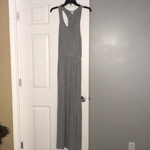 J-Crew grey maxi dress